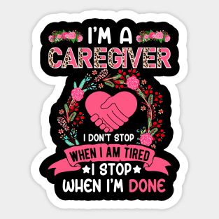 Awesome Caregiver Sticker